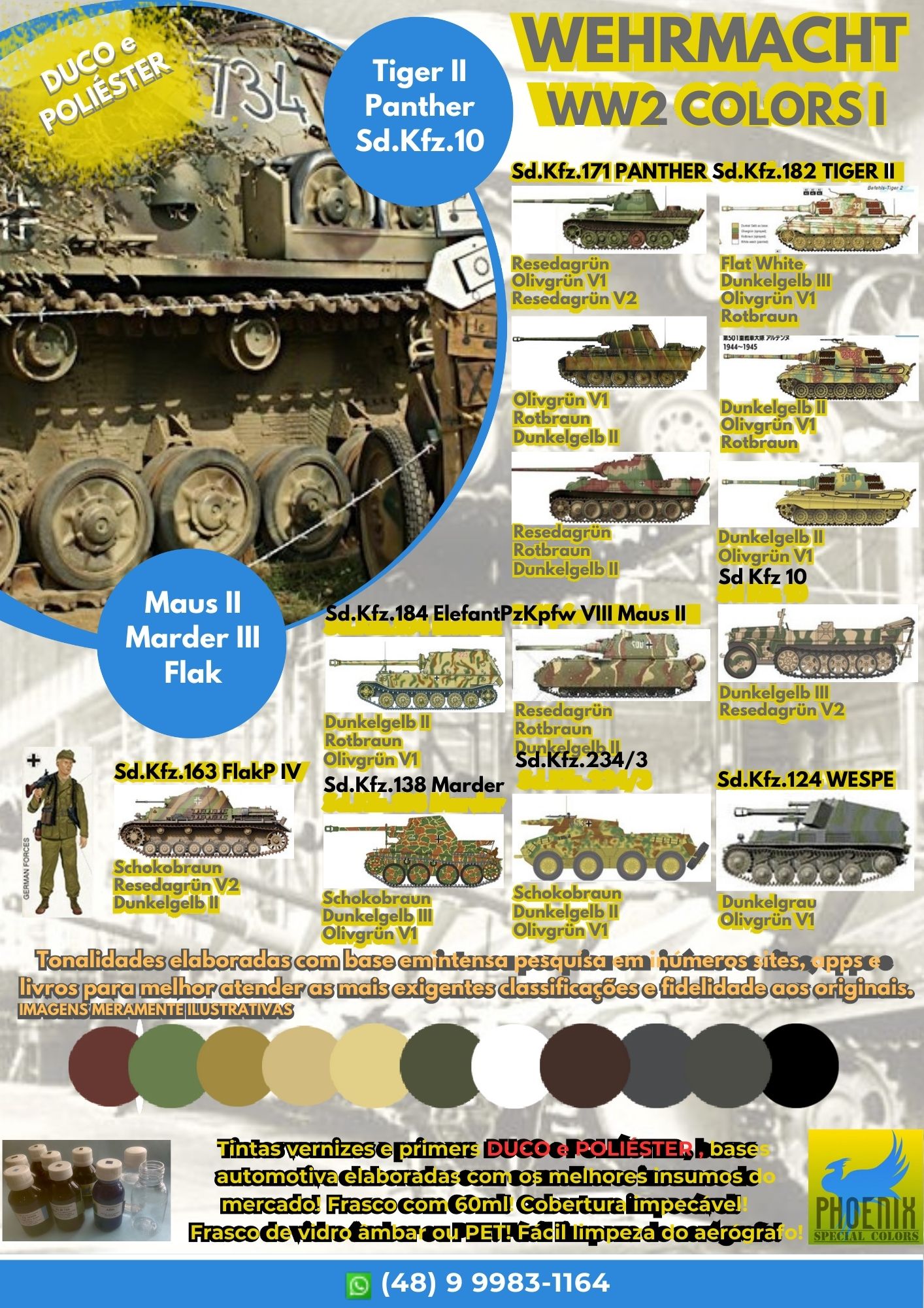 Tintas para Modelismo e Cores Especiais | Phoenix Special Colors